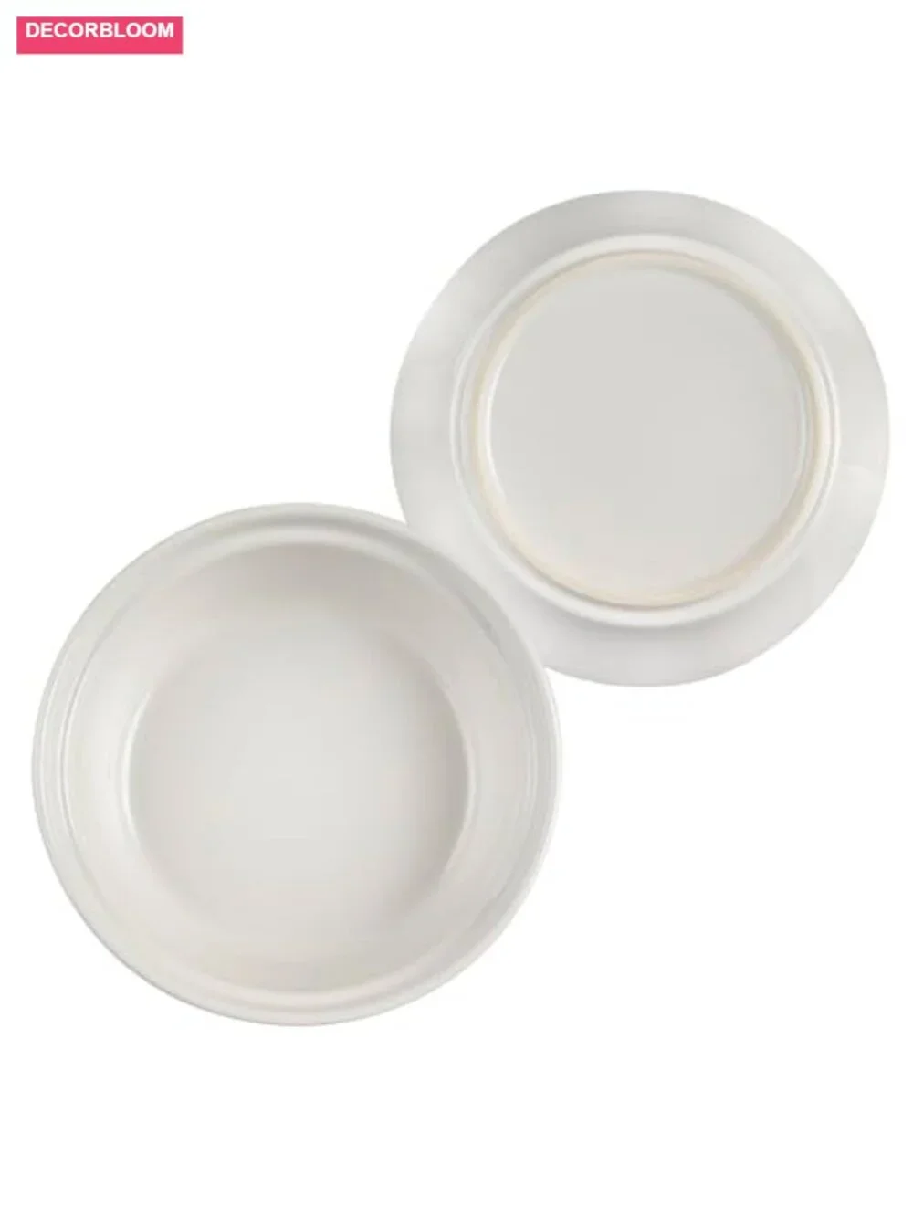 Round Stoneware Covered Bakeware with Lid, 9 Inch, Dishwasher Safe